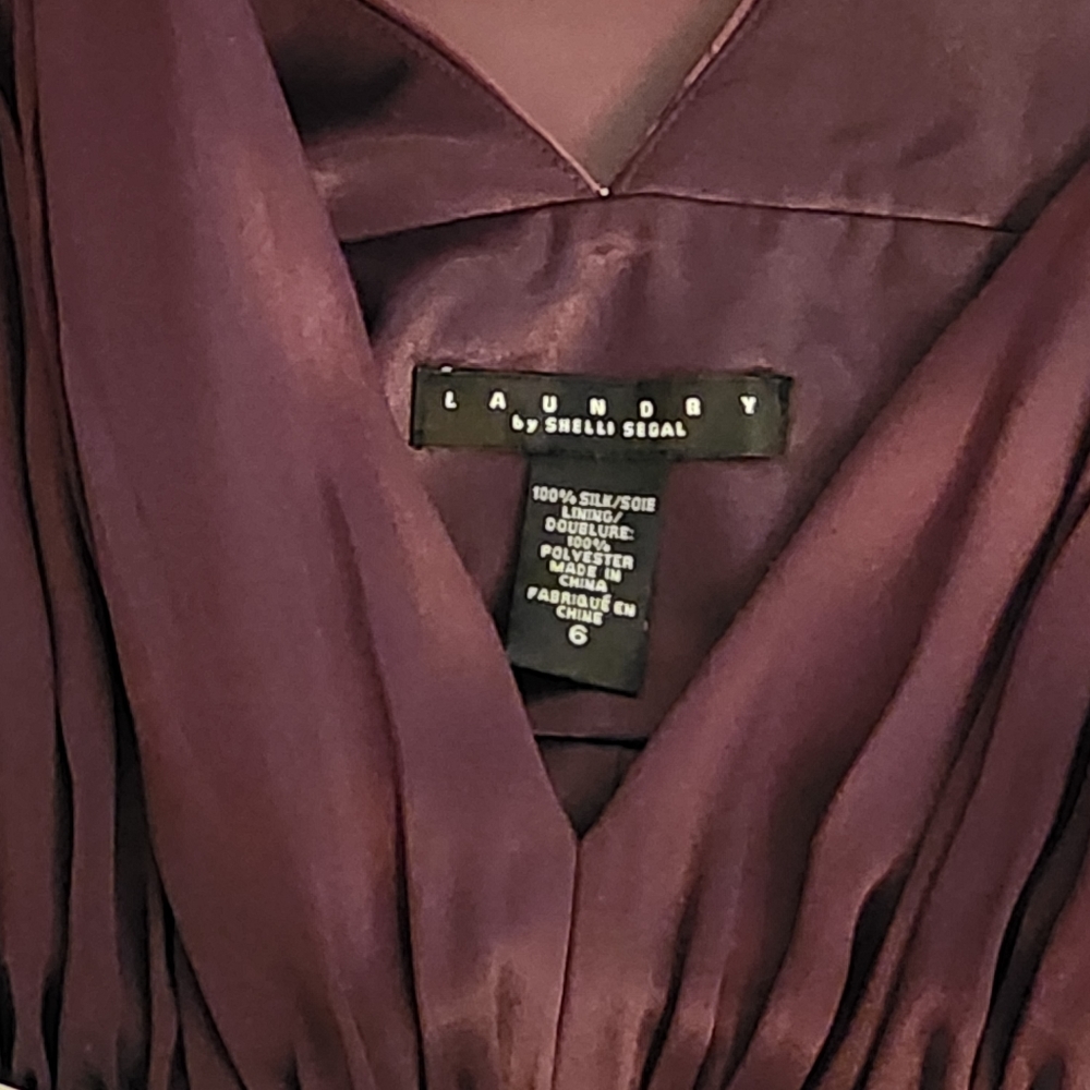 Vintage Rory Gilmore Y2K 100% Silk Shelli Segal Dress, Party - Picture 7 of 13